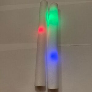 LED Light-Up Foam Sticks set of 2
